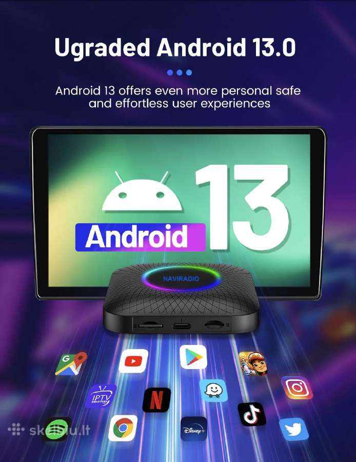 Bevielis adapteris Carlinkit Ai Box Wired Carplay - nuotraukos Nr. 16