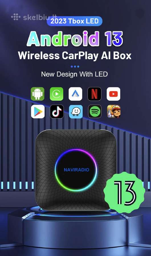 Bevielis adapteris Carlinkit Ai Box Wired Carplay - nuotraukos Nr. 17