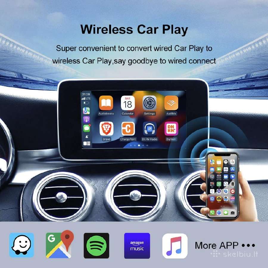 Bevielis adapteris Carlinkit Ai Box Wired Carplay - nuotraukos Nr. 21