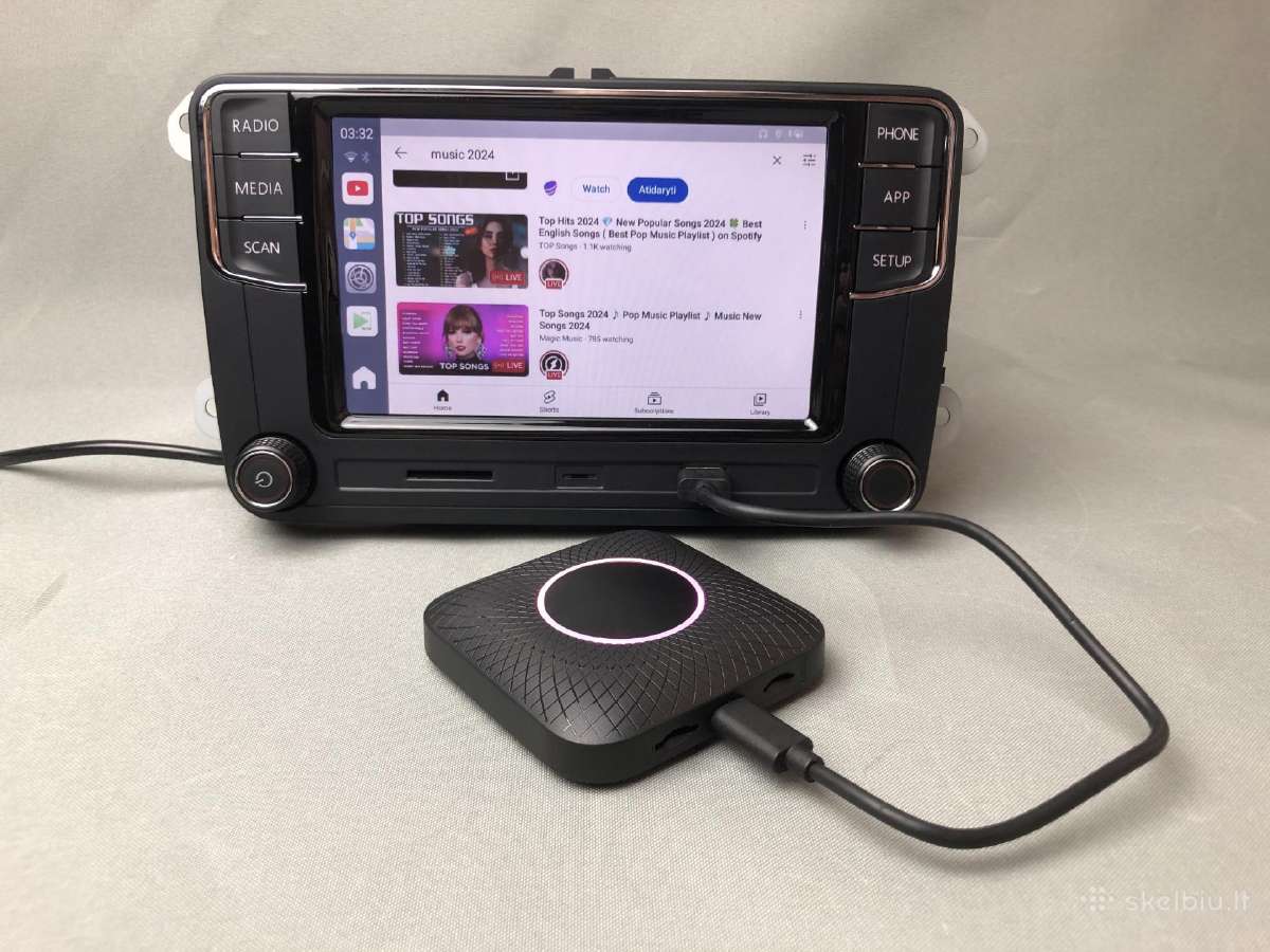 Bevielis adapteris Carlinkit Ai Box Wired Carplay - nuotraukos Nr. 2