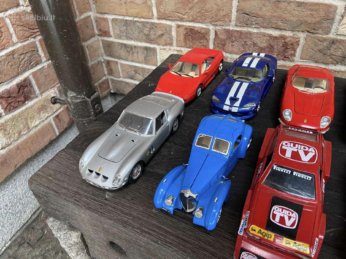 1:24 modeliukai Mercedes Ferrari Jaguar Renault - nuotraukos Nr. 4