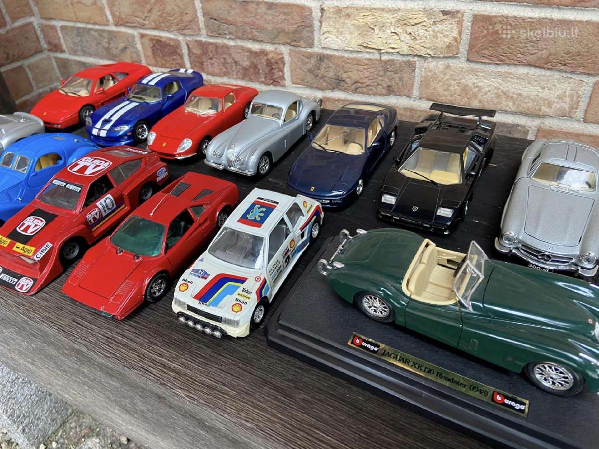 1:24 modeliukai Mercedes Ferrari Jaguar Renault - nuotraukos Nr. 6