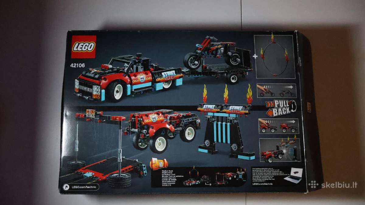 42106 Lego Kaskadininkų pasirodymo sunkvež. ir mot - nuotraukos Nr. 2