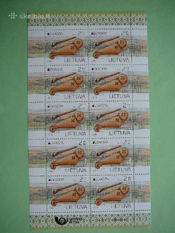 Lietuva 2014 Muzikiniai instrumentai Mnh lit1159sp - nuotraukos Nr. 3