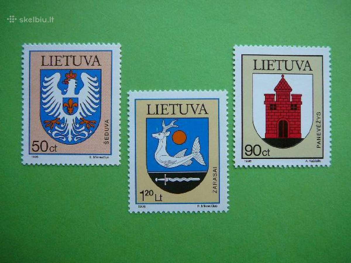 Lietuva 1996 Miestu herbai svarus lit621s