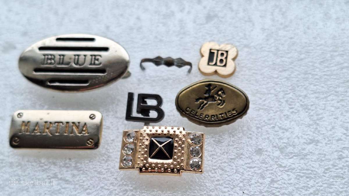Metaliniai logotipai 7vnt.2€