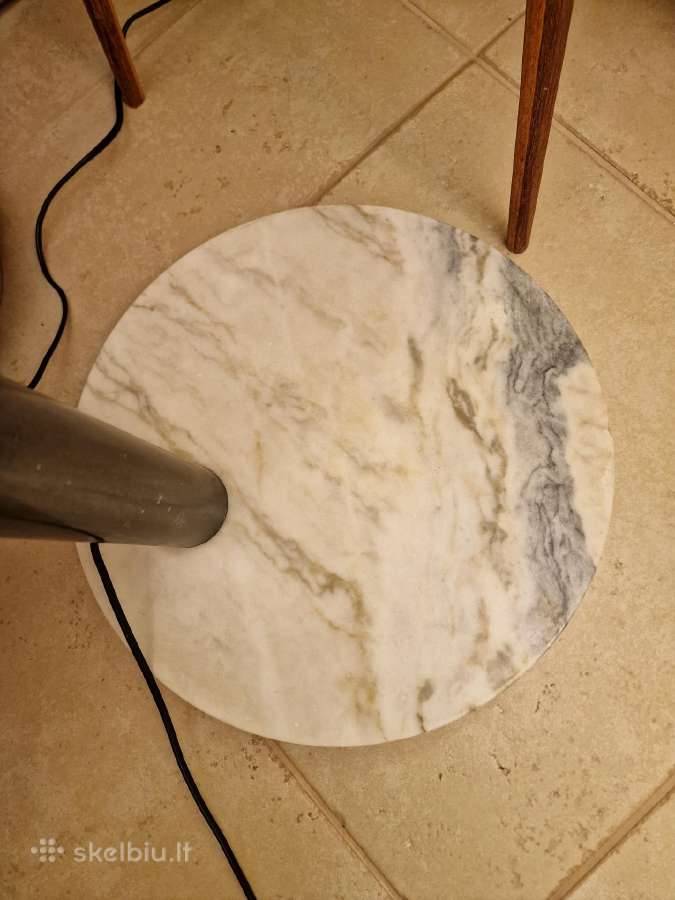 Vintažinis mid century Bilka juodo chromo toršeras - nuotraukos Nr. 32