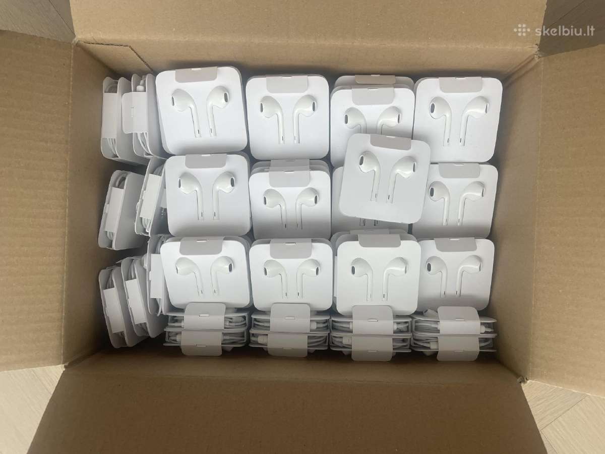 iPhone pakrovėjai, usb laidai, ausines