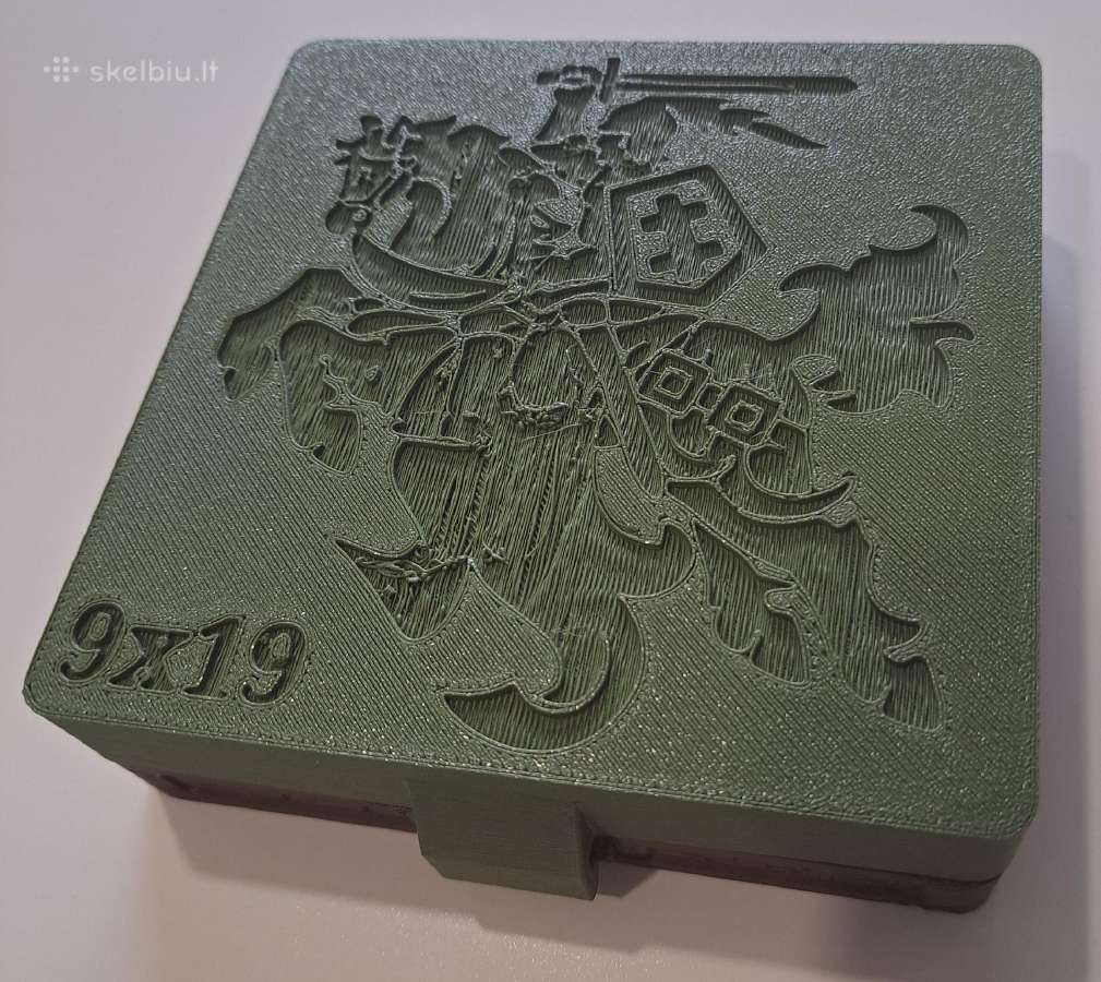 Dėžutės šoviniams 100 vnt. 9x19 mm (luger / para)