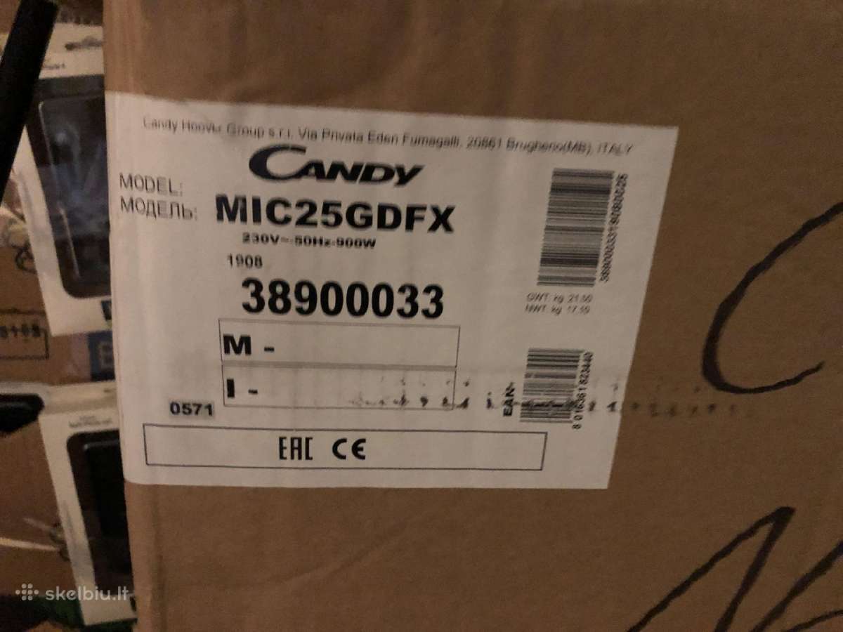 Mikrobangų krosnelė Candy Micg25gdfx nauja. - nuotraukos Nr. 4