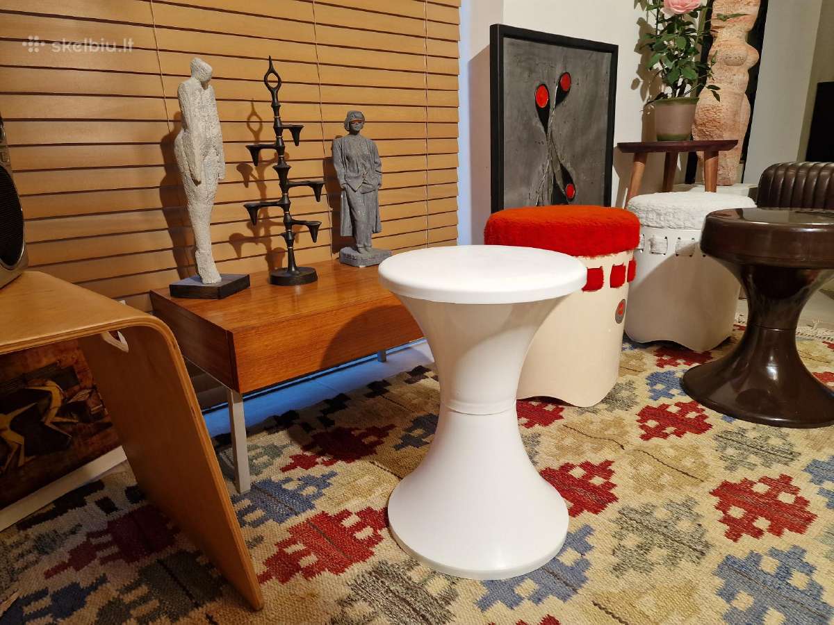 Vintažiniai mid century Space Age st. Emsa .pufai - nuotraukos Nr. 32