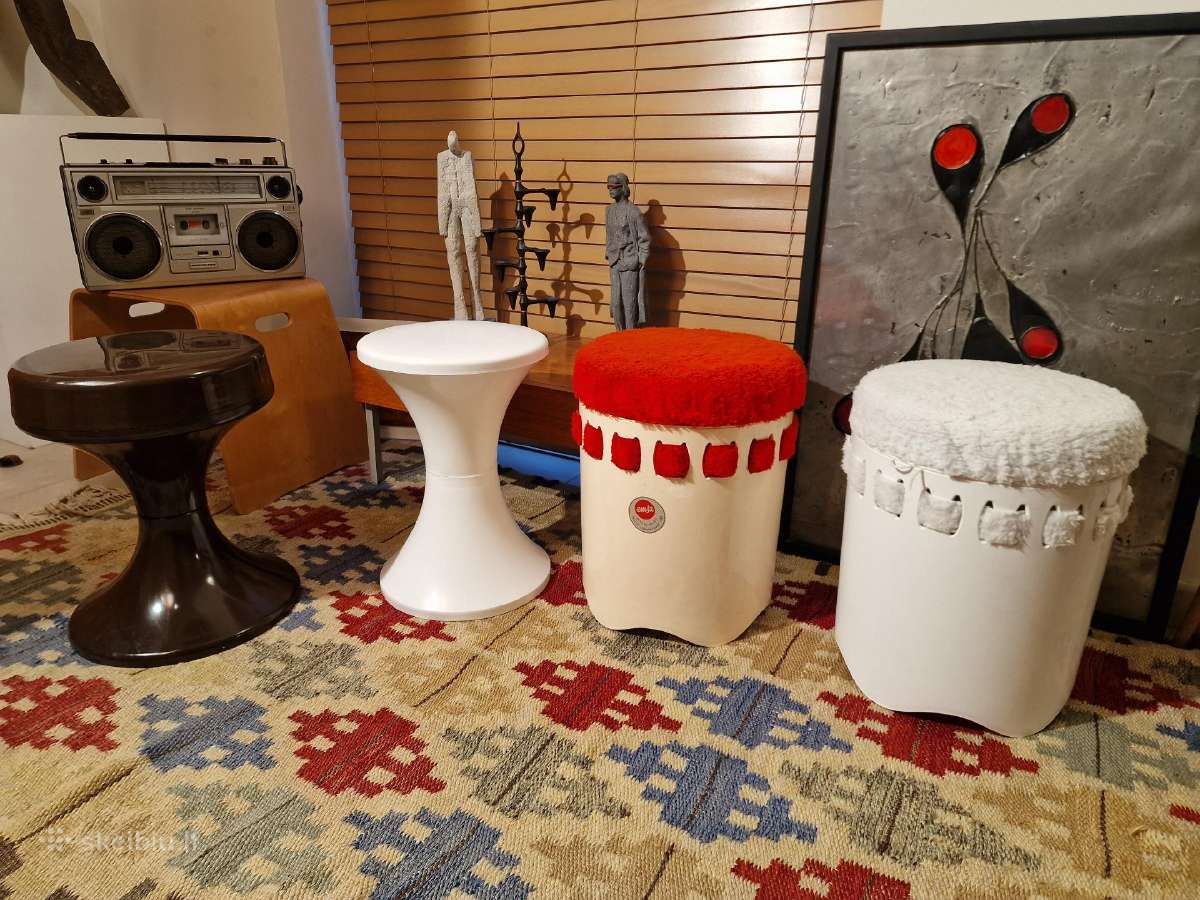 Vintažiniai mid century Space Age st. Emsa .pufai - nuotraukos Nr. 33