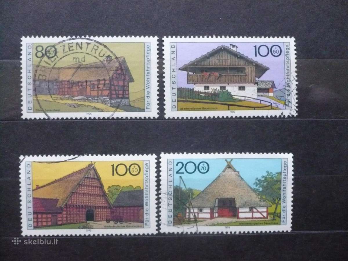 1995 m. labdaros pašto ženklai – sodybos