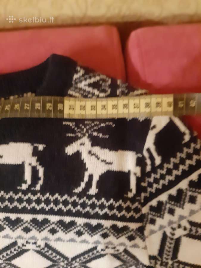 Kalėdinis šiltas megztukas Su Merino Vilna - nuotraukos Nr. 4