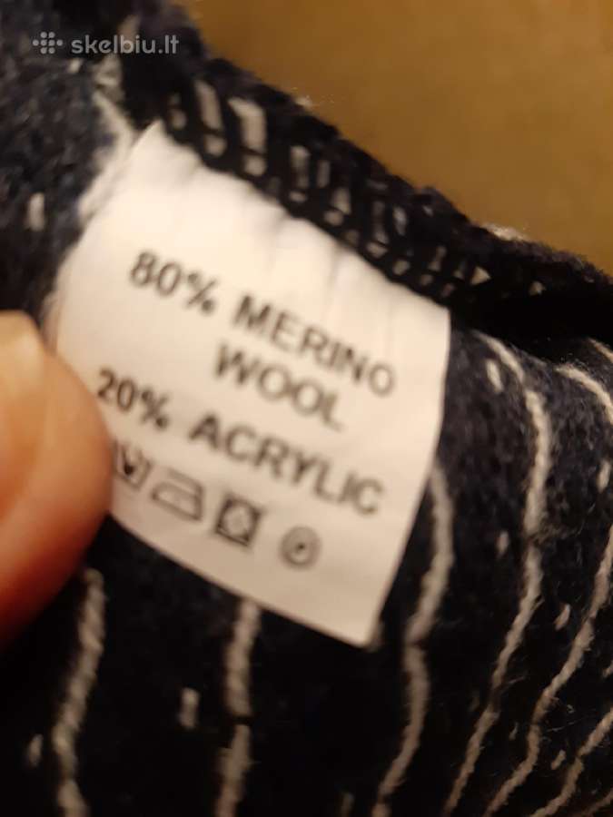 Kalėdinis šiltas megztukas Su Merino Vilna - nuotraukos Nr. 6