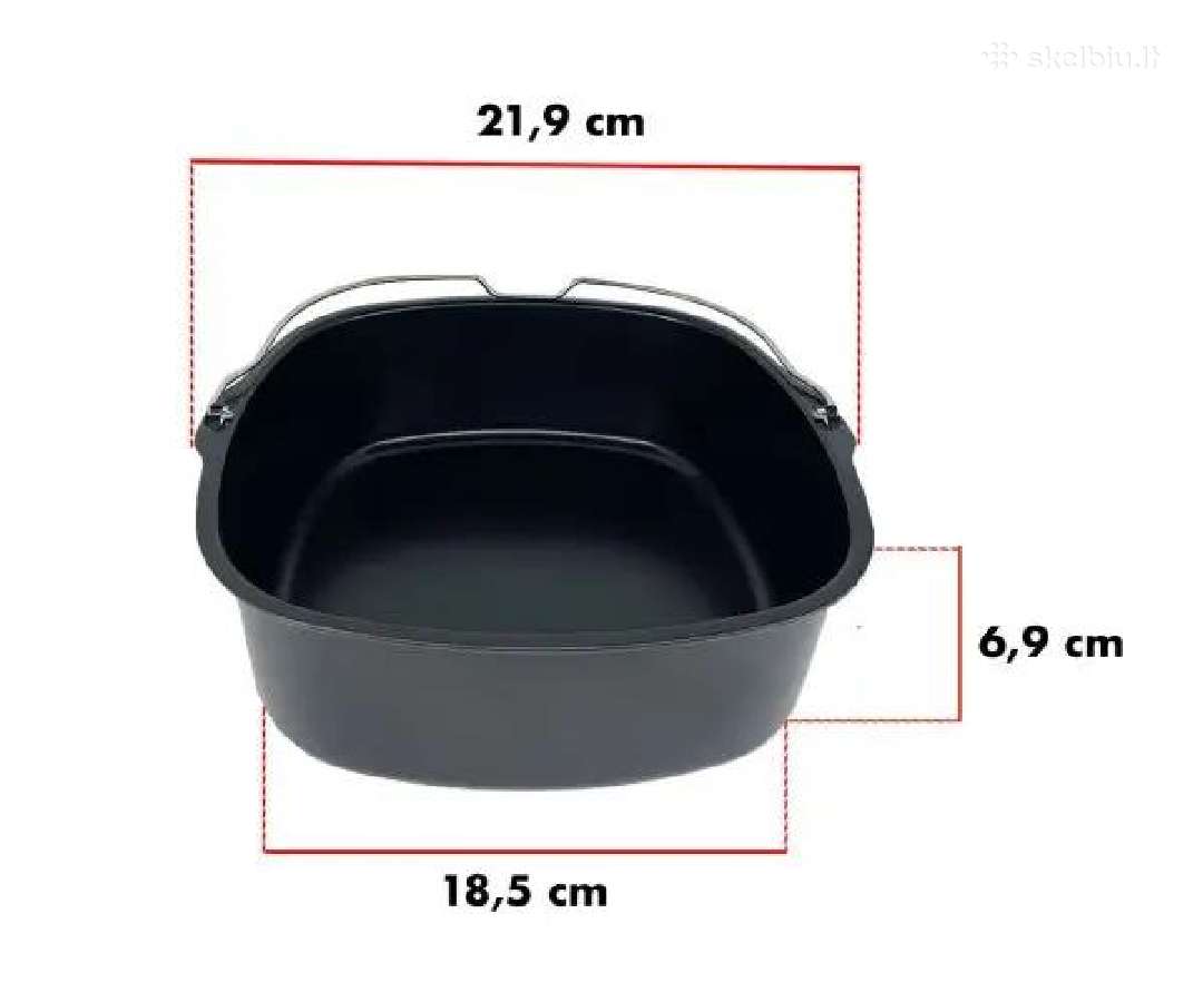 Kepimo forma su rankenėle karšto oro gruzdintuvei - nuotraukos Nr. 2
