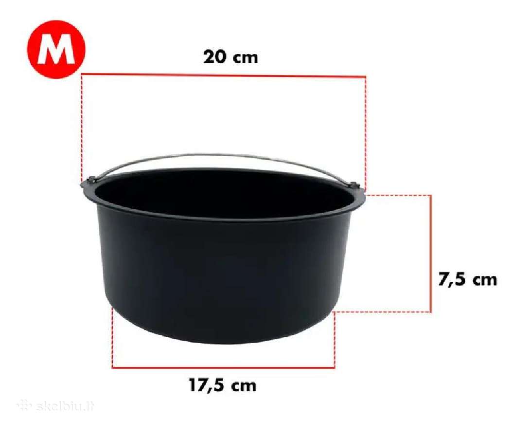 Kepimo indas su rankenėle karšto oro gruzdintuvei - nuotraukos Nr. 3