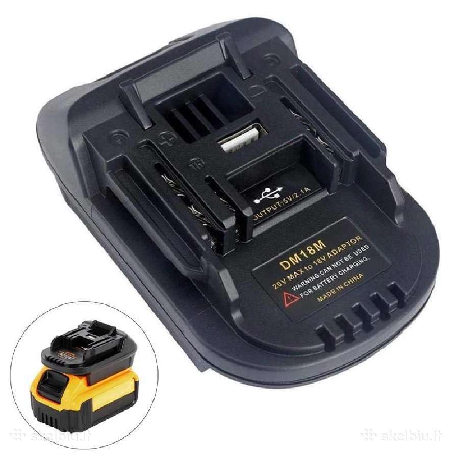 Baterijų adapteriai bosch milwaukee dewalt ryobi - nuotraukos Nr. 3