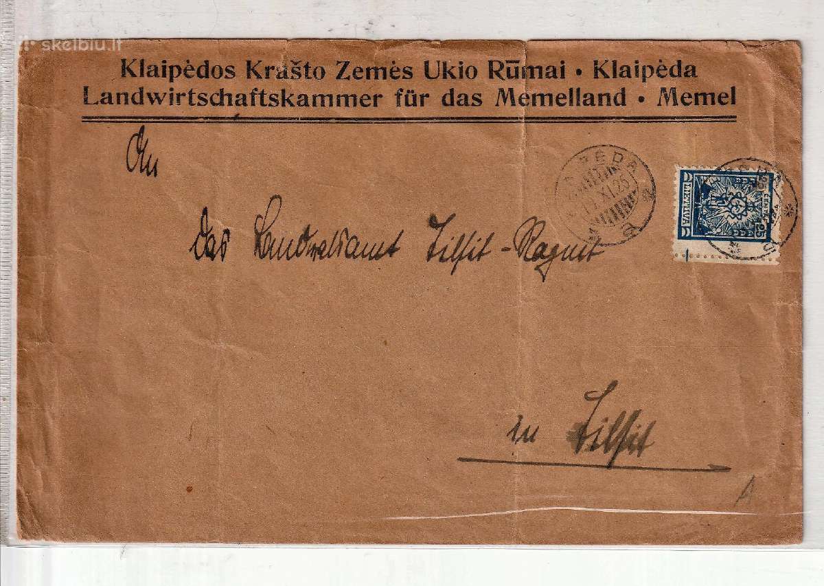 Lietuva Memel Klaipeda Laiskai - nuotraukos Nr. 2
