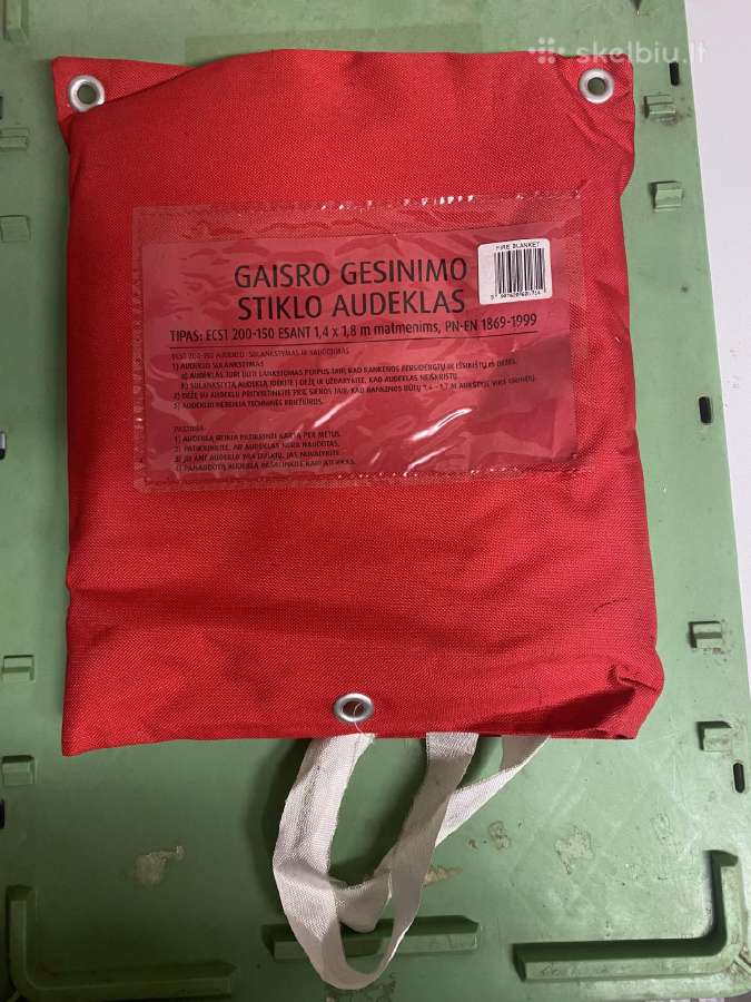 Gaisro gesinimo stiklo audėklas