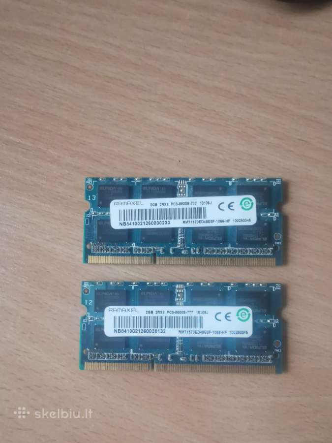Ramaxel ddr3 1066 2 vnt po 2 GB