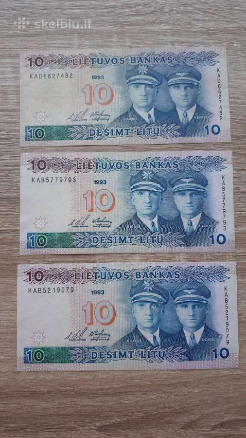 1993m. 10 litų