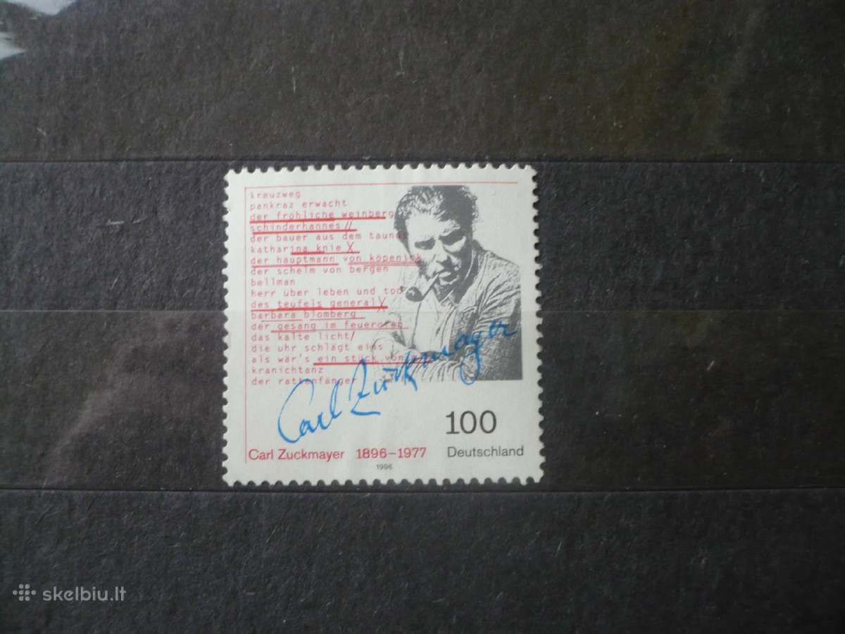 1996 m. 100-osios rašytojo Carlo Zuckmayerio Mhn