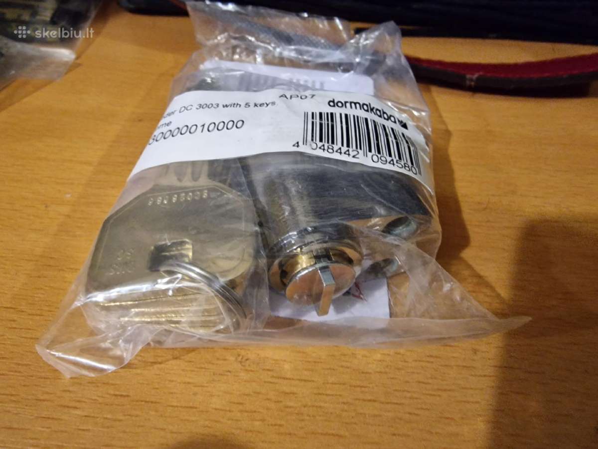 Spynos cilindras Dorma Dc3003, 30mm, 5 raktai - nuotraukos Nr. 2