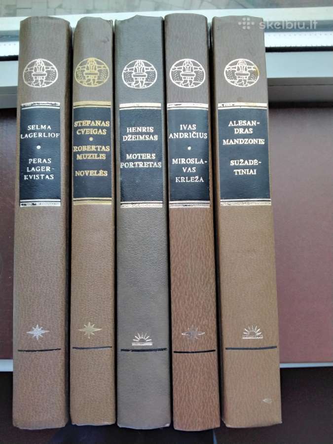 Pasaulinės literatūros biblioteka. 5 rūšių knygos