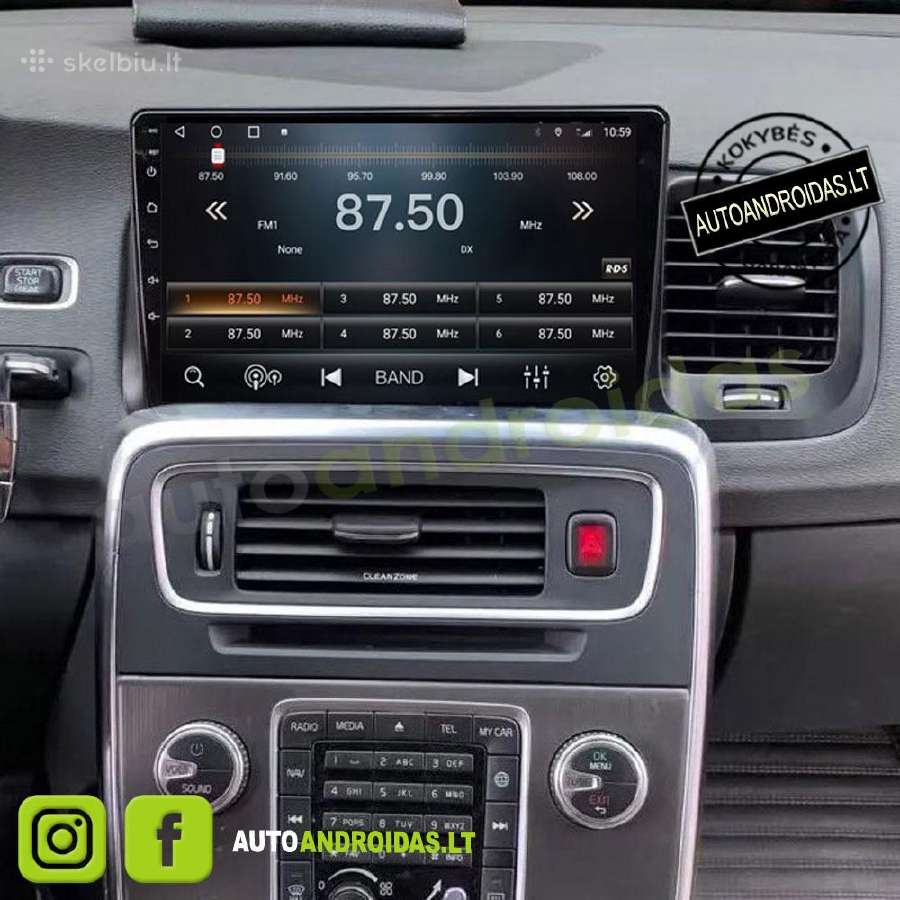 Volvo S60 V60 2008-18 Android multimedia GPS/WiFi