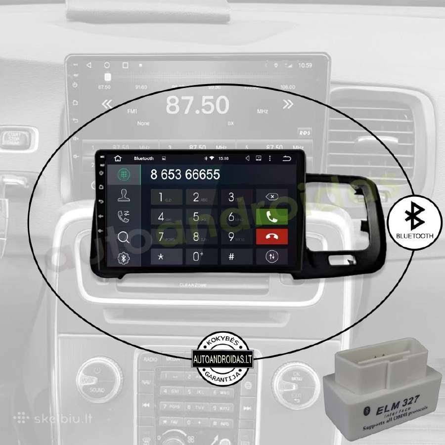 Volvo S60 V60 2008-18 Android multimedia GPS/WiFi - nuotraukos Nr. 5