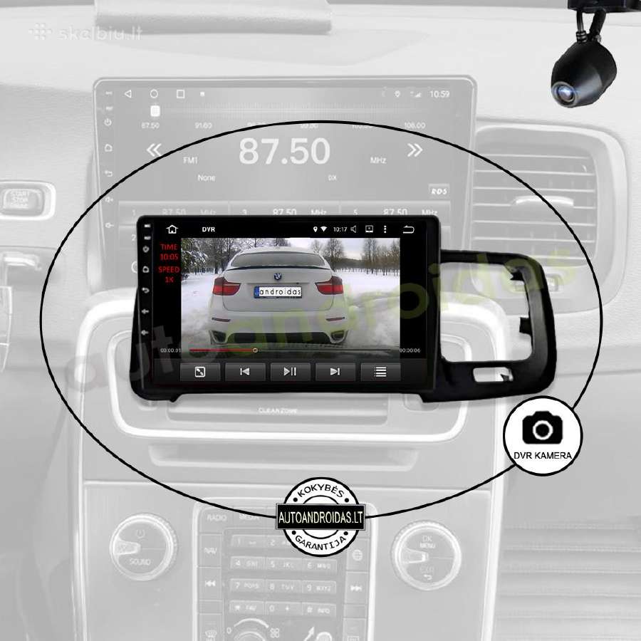 Volvo S60 V60 2008-18 Android multimedia GPS/WiFi - nuotraukos Nr. 8