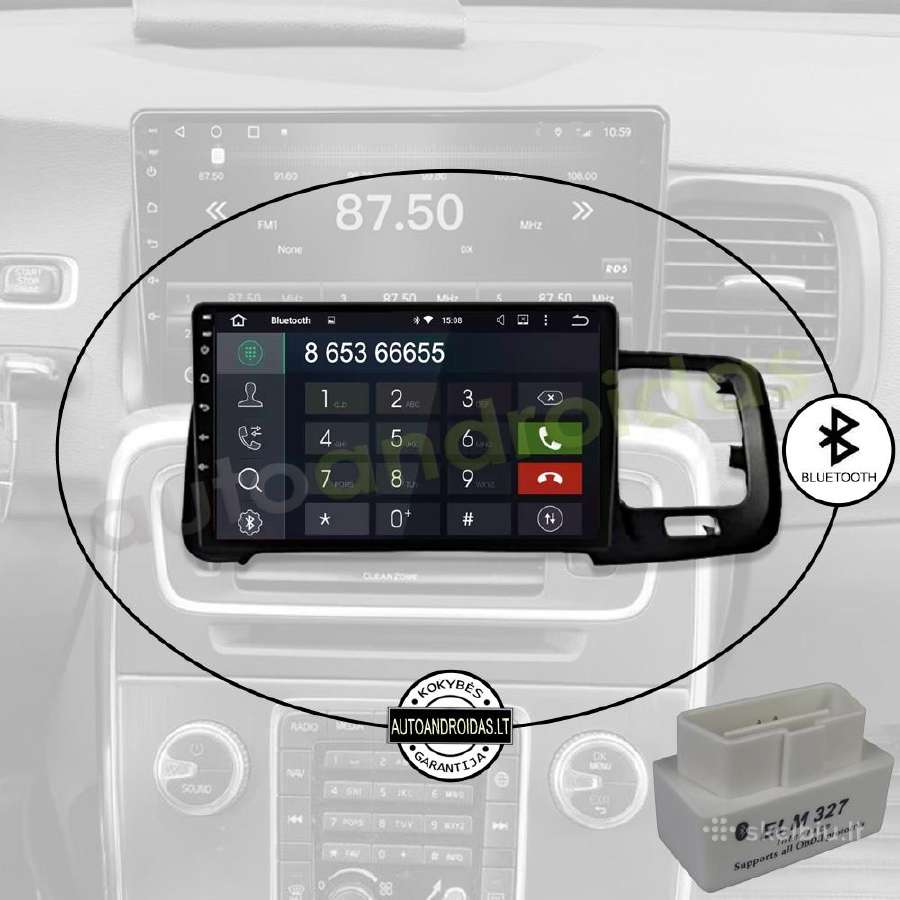 Volvo S60 V60 2008-18 Android multimedia GPS/WiFi - nuotraukos Nr. 5