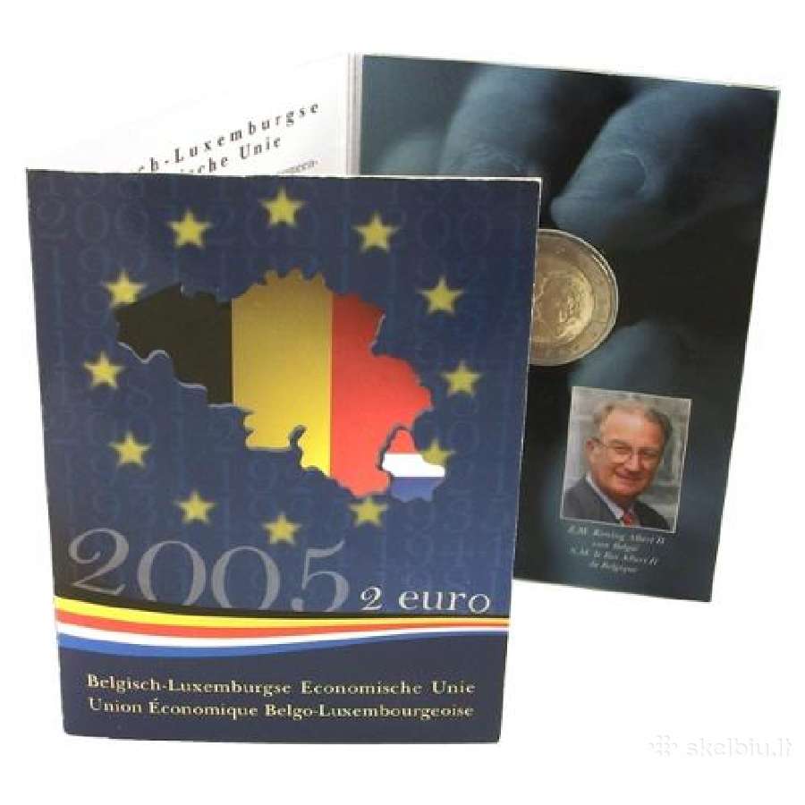 Proginės 2 eurų monetos Bu Proof kortelėse - nuotraukos Nr. 5