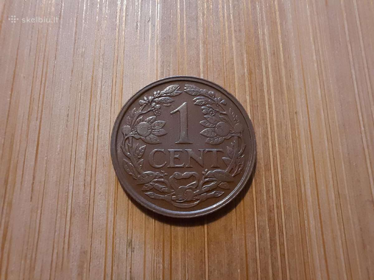 1 centas 1937 - Olandija