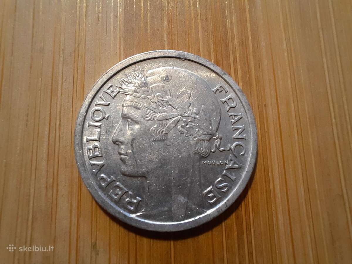 1 frankas 1957 B - Prancūzija - nuotraukos Nr. 2
