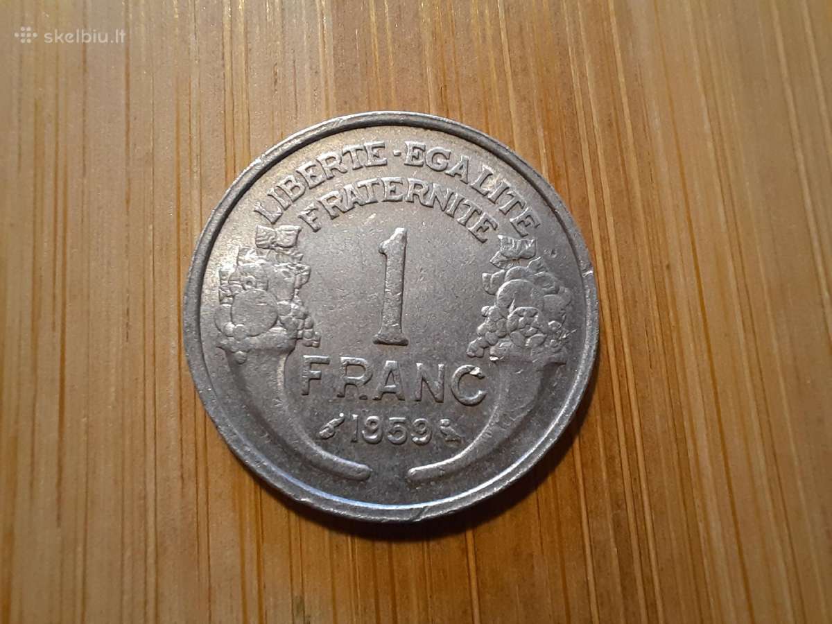 1 frankas 1959 - Prancūzija