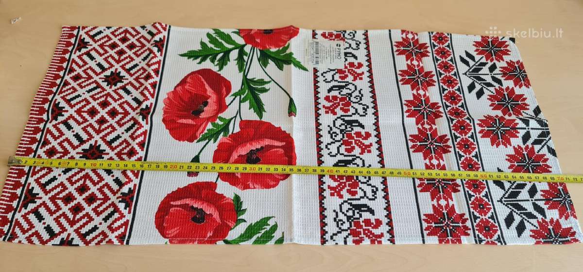 Vaflinis rankšluostis su ukrainietišku ornamentu - nuotraukos Nr. 4