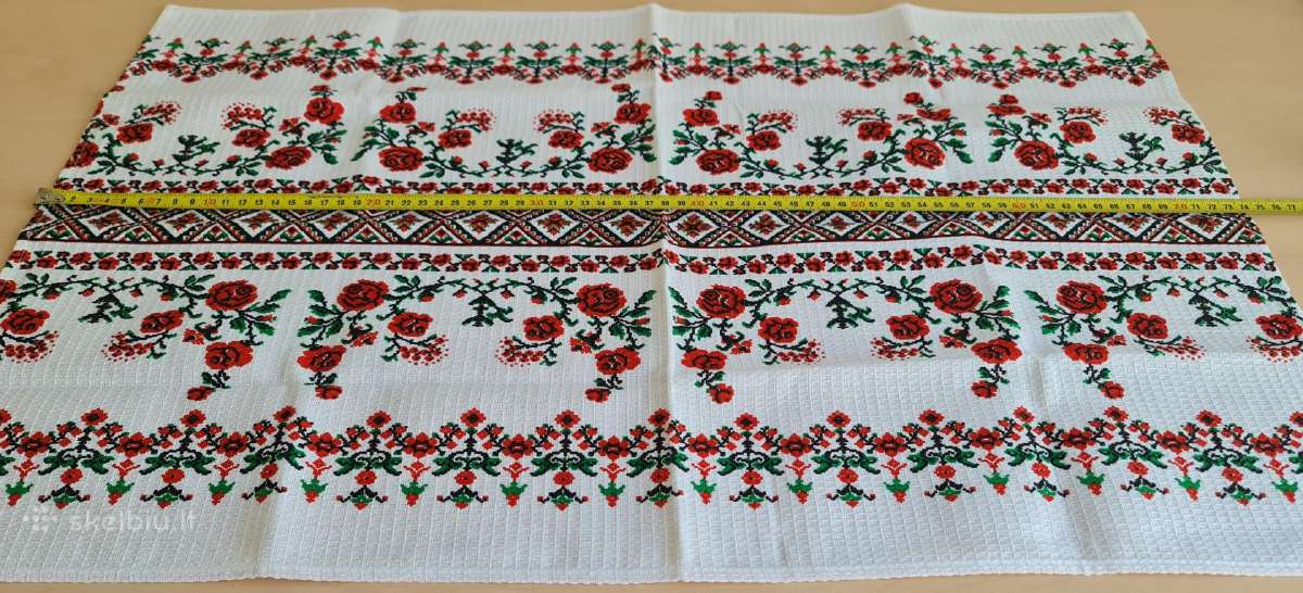 Vaflinis rankšluostis su ukrainietišku ornamentu - nuotraukos Nr. 5