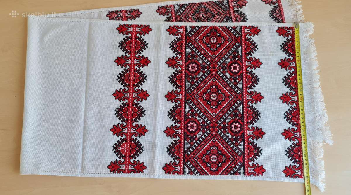 Rankšluostis рушник su ukrainietišku ornamentu - nuotraukos Nr. 3