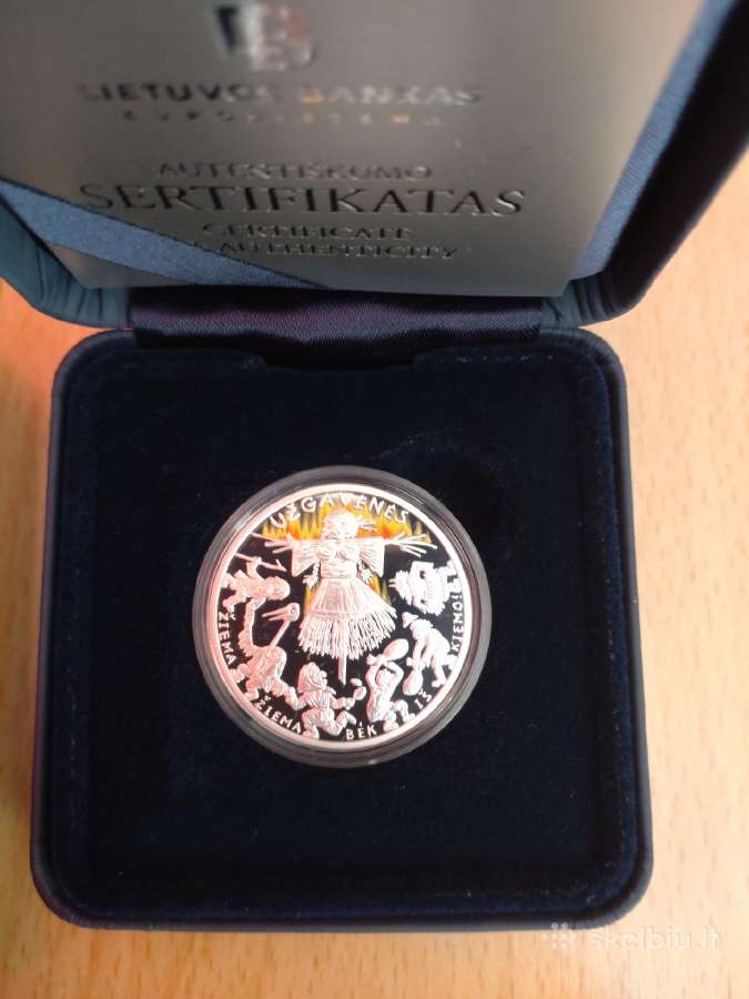 5 eur sidabrinė moneta "Užgavėnės"
