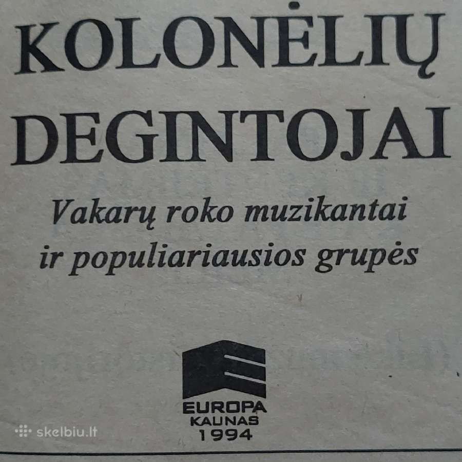 Klasikinio roko grupės - " Kolonėlių degintojai ". - nuotraukos Nr. 6