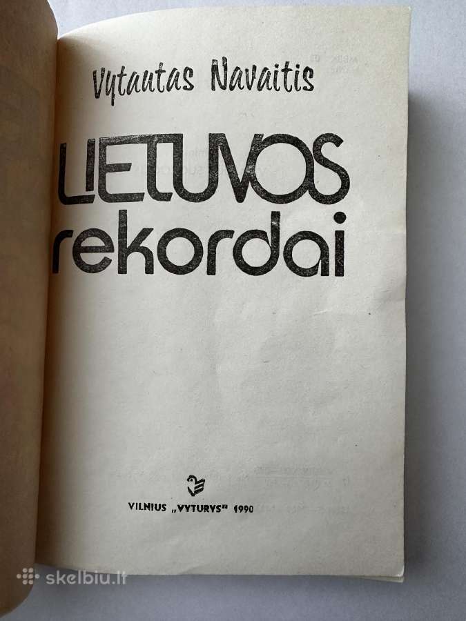 Lietuvos rekordai 1990 metų leidimo - nuotraukos Nr. 2