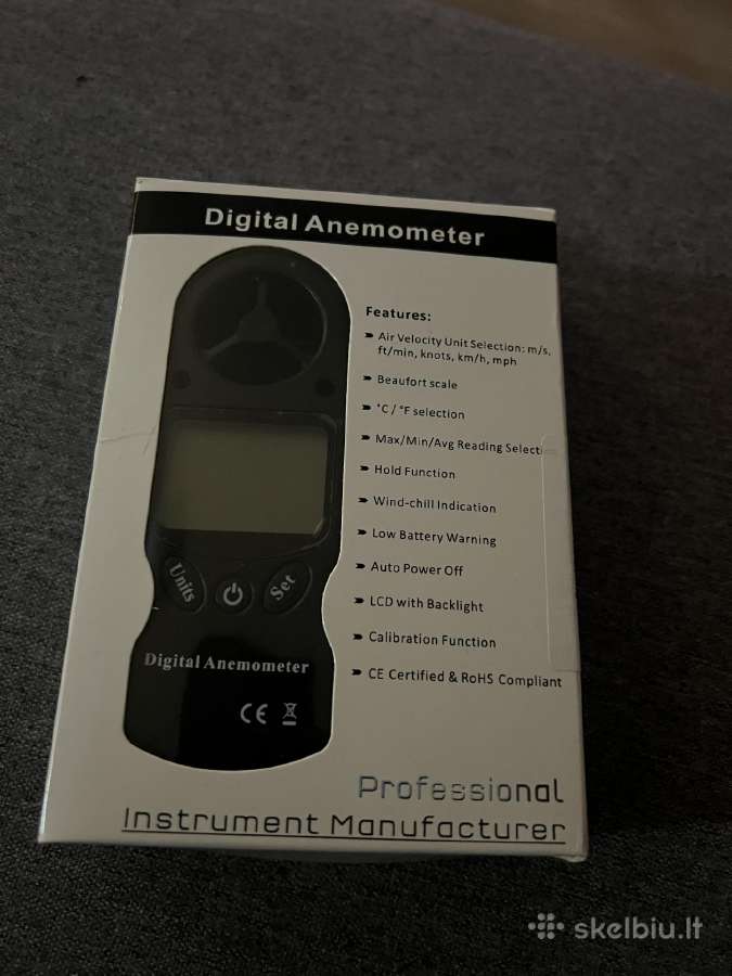 Anemometras skaitmeninis - Skelbiu.lt