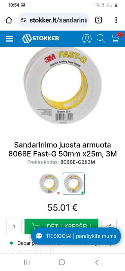 Sandarinimo ypač lipni juosta - nuotraukos Nr. 2