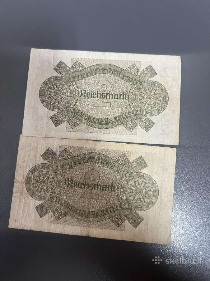 Zwei reichsmark banknotai - nuotraukos Nr. 2