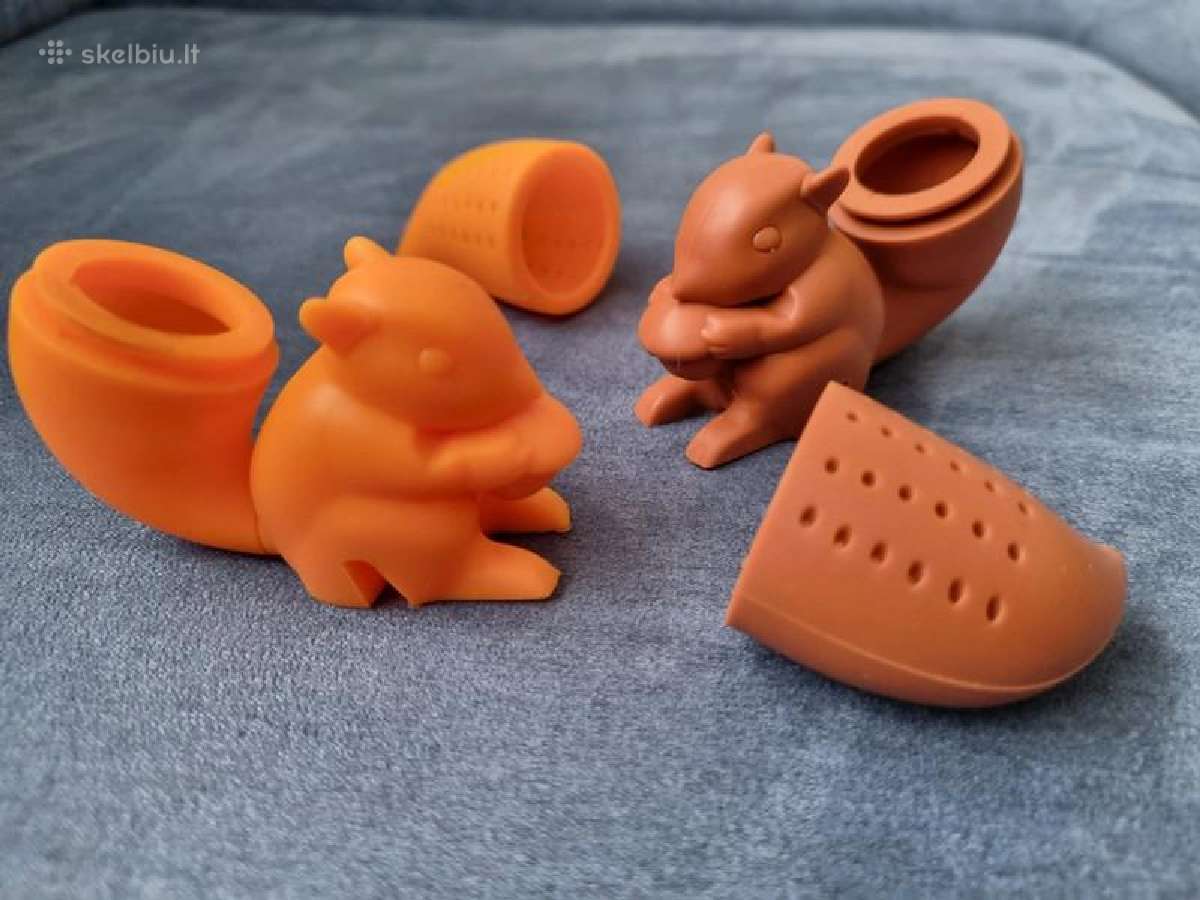 2 silikoniniai arbatos sieteliai "Voverytės" - nuotraukos Nr. 4