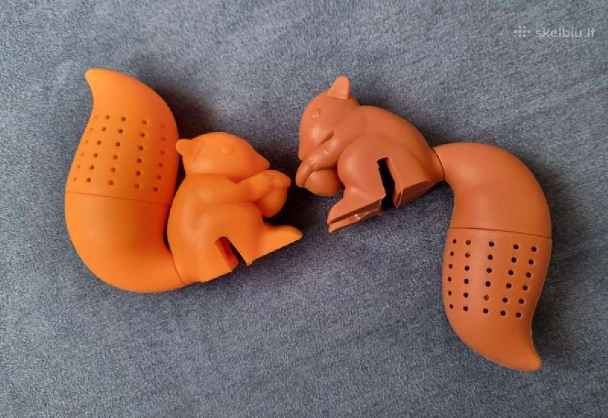 2 silikoniniai arbatos sieteliai "Voverytės" - nuotraukos Nr. 2