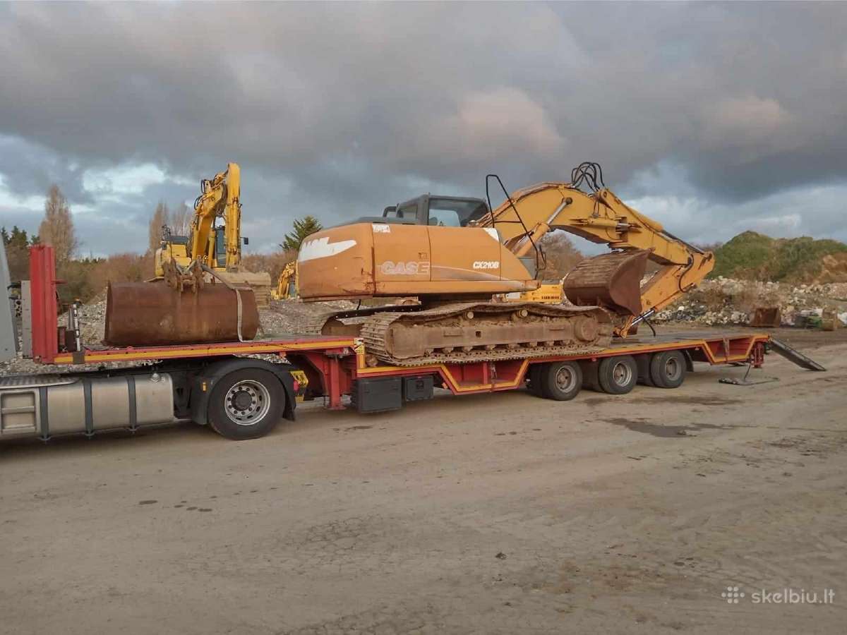 Vikšrinio ekskavatoriaus nuoma, Case Cx210b. 24,5t - nuotraukos Nr. 5