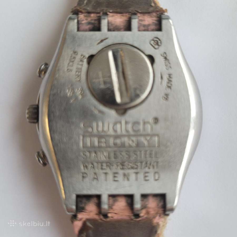 Vintažinis laikrodis chronografas Swatch - nuotraukos Nr. 2